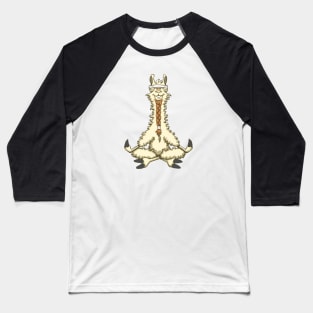 Meditating Llama Baseball T-Shirt